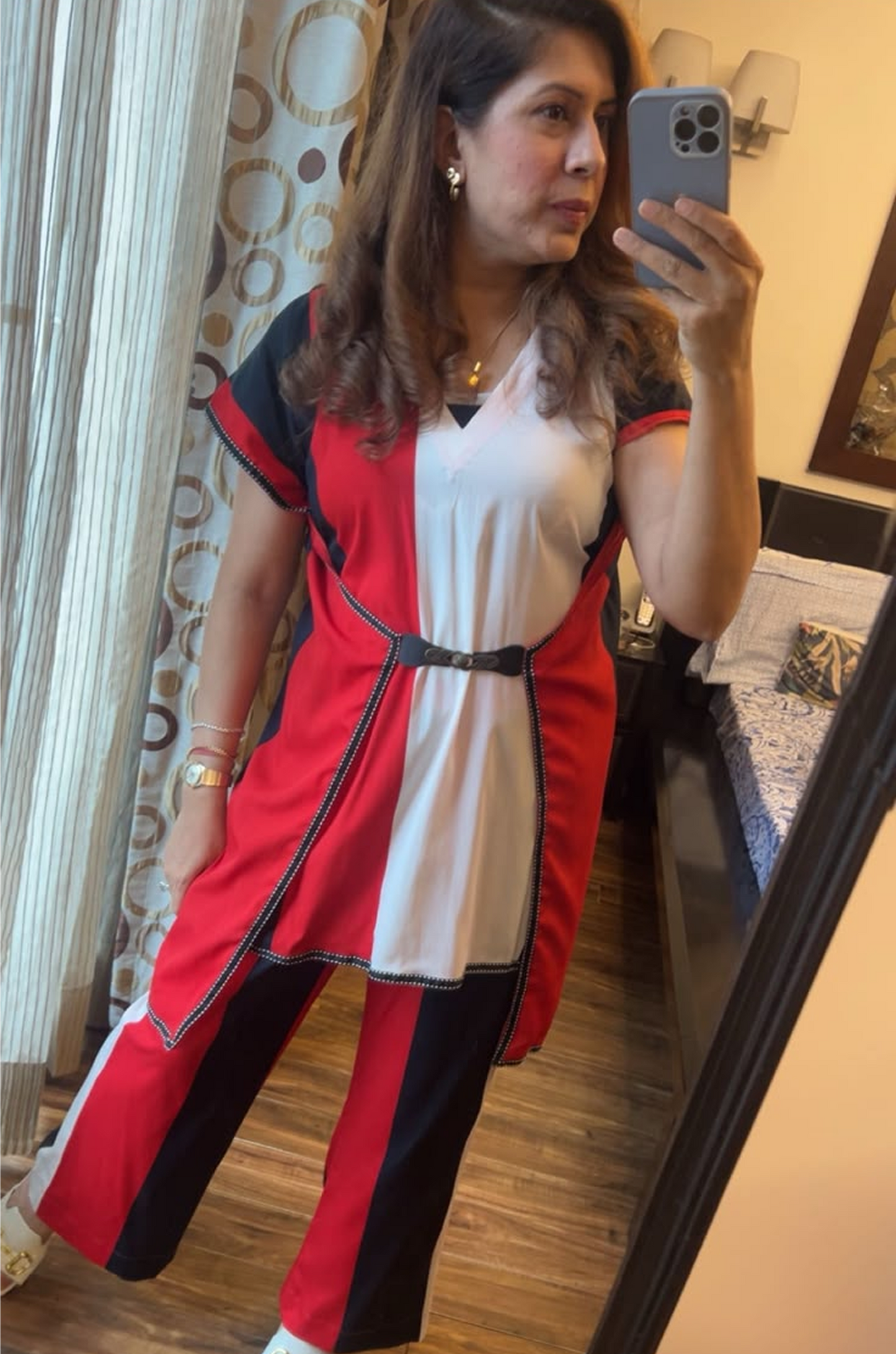 Color Block Designer Co-Ord Set