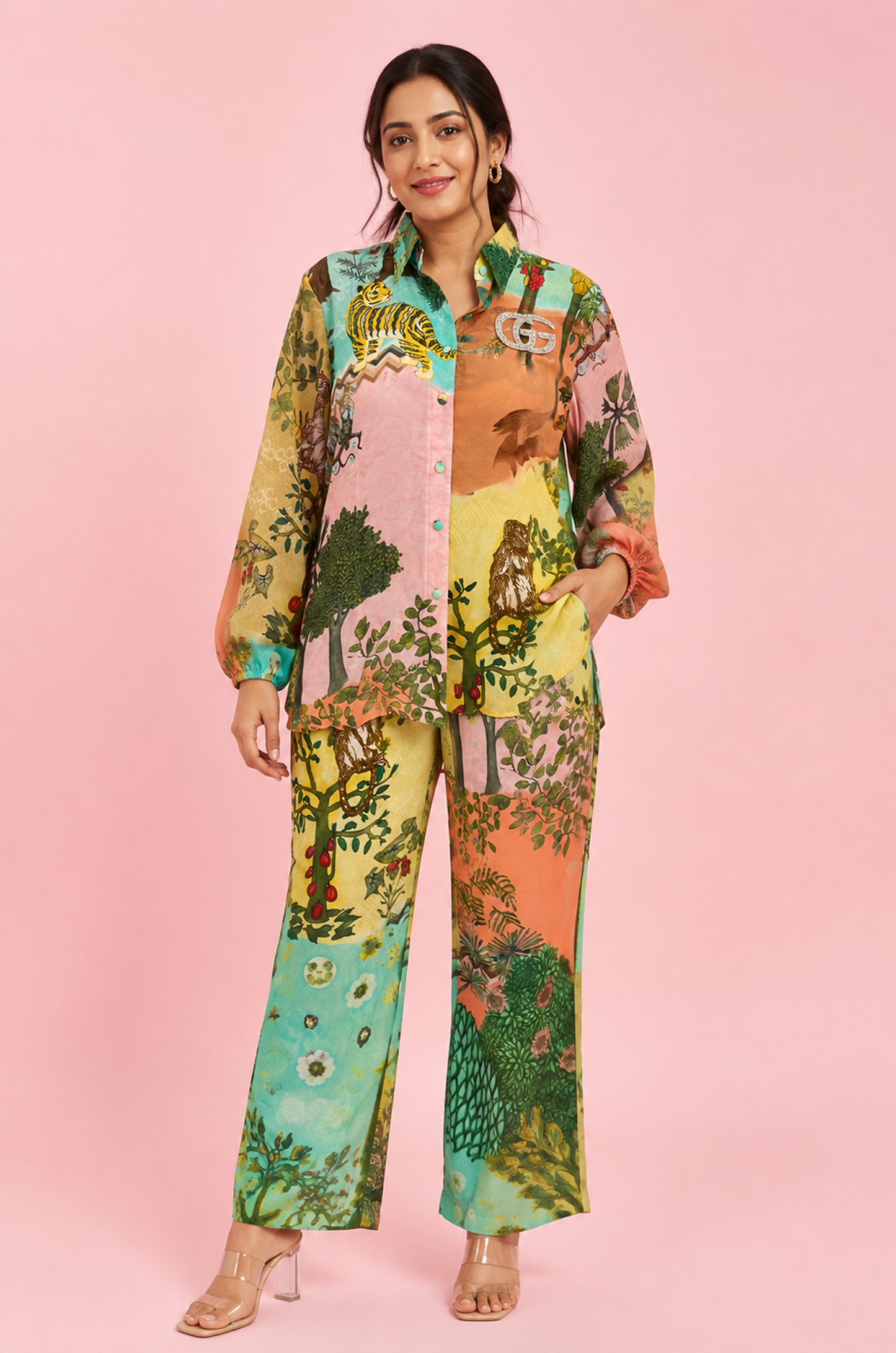 Safari Print Designer Co-Ord Set
