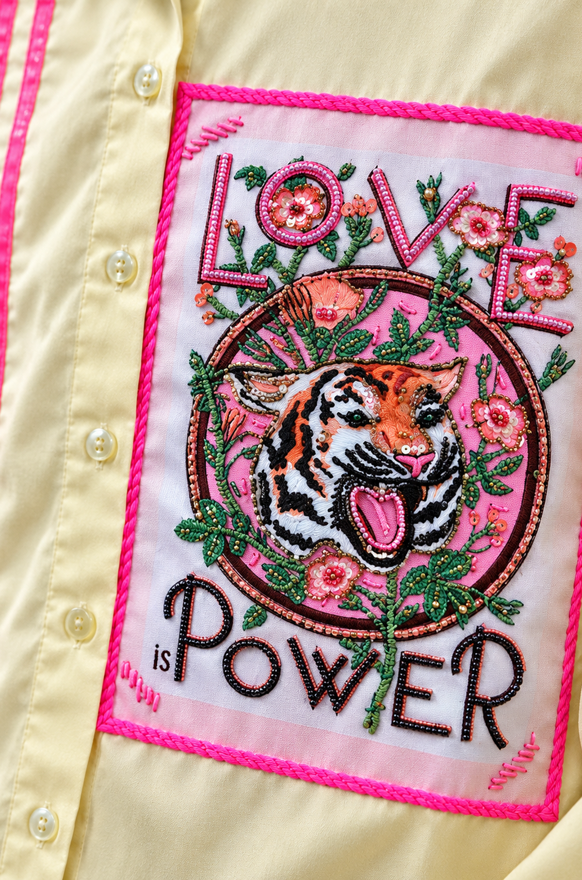 Pastel Yellow Printed Shirt – LOVE Is Power