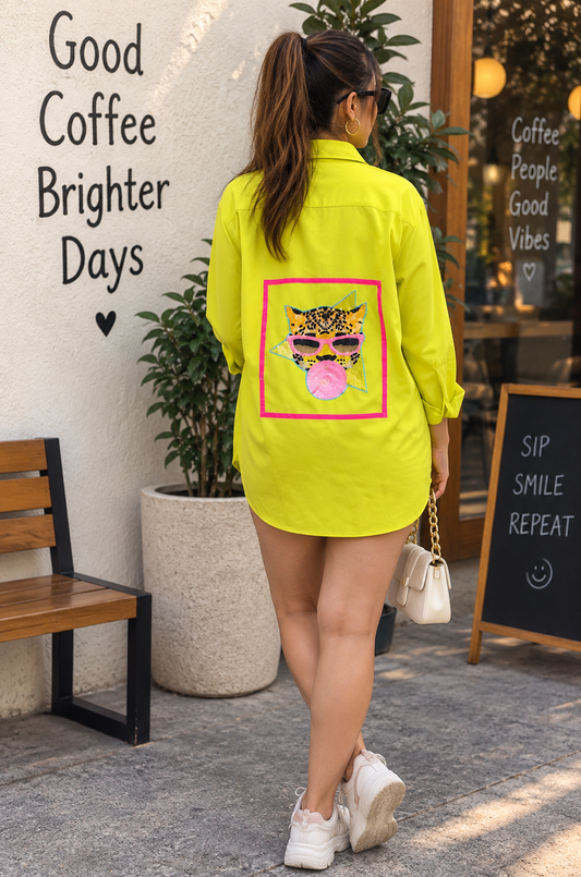 Neon Lime Graphic Shirt