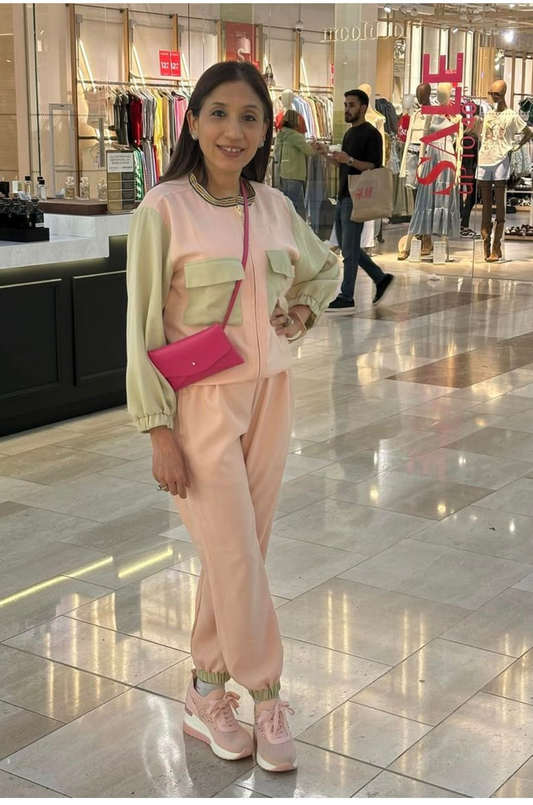 Women's Blush Pink Utility Track Set