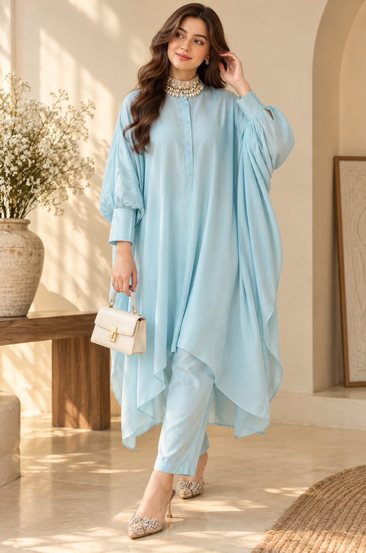 Draped Kaftan Co-Ord Set for Women